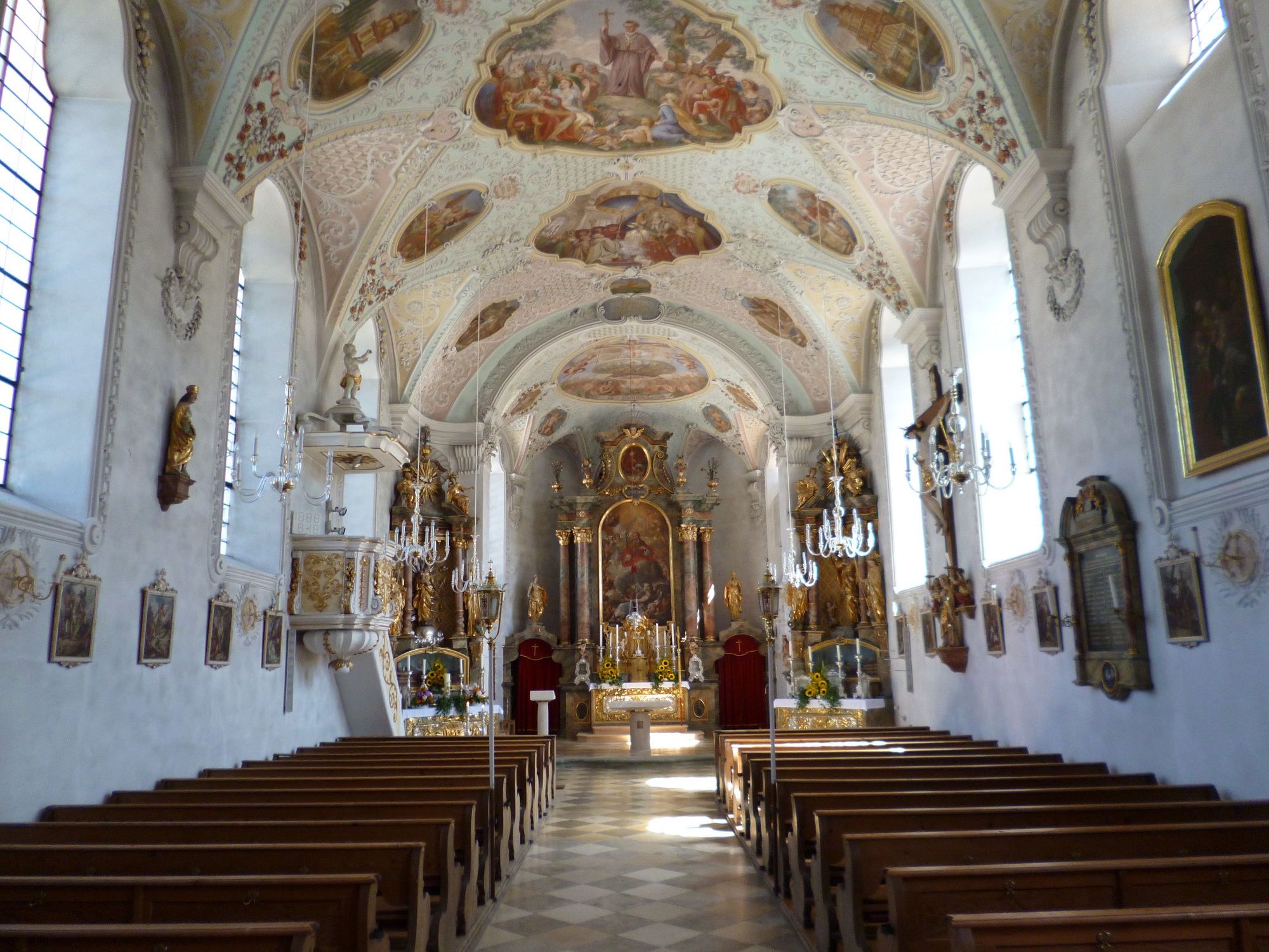 Bad Heilbrunn - Eglise - Vue intérieure